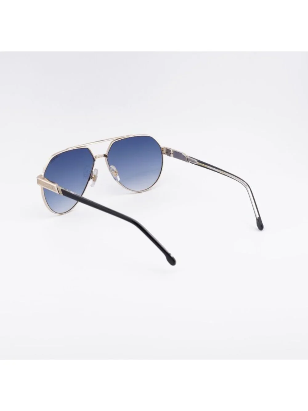 CARRERA 1067/S 0J5G 08 Sunglasses Gold Aviator Frame, Blue Lenses